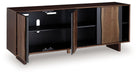 Welby - Brown / Charcoal - Accent Cabinet - Simple Home Plus