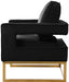 Noah - Accent Chair with Gold Legs - Simple Home Plus