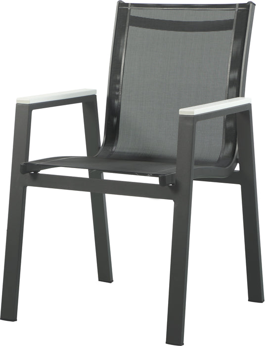 Nizuc - Outdoor Patio Dining Arm Chair With Gray Frame (Set of 2) - Simple Home Plus