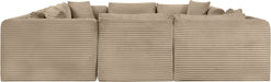Shaggy - Fabric 8 Piece Modular U-Shaped Sectional - Simple Home Plus