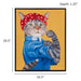 Pet Portrait - Rosie The Feline Framed Canvas Wall Art - Rosie Feline - Simple Home Plus