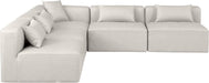 Cube - 5 Piece Modular Corner Armless Sectional - Simple Home Plus