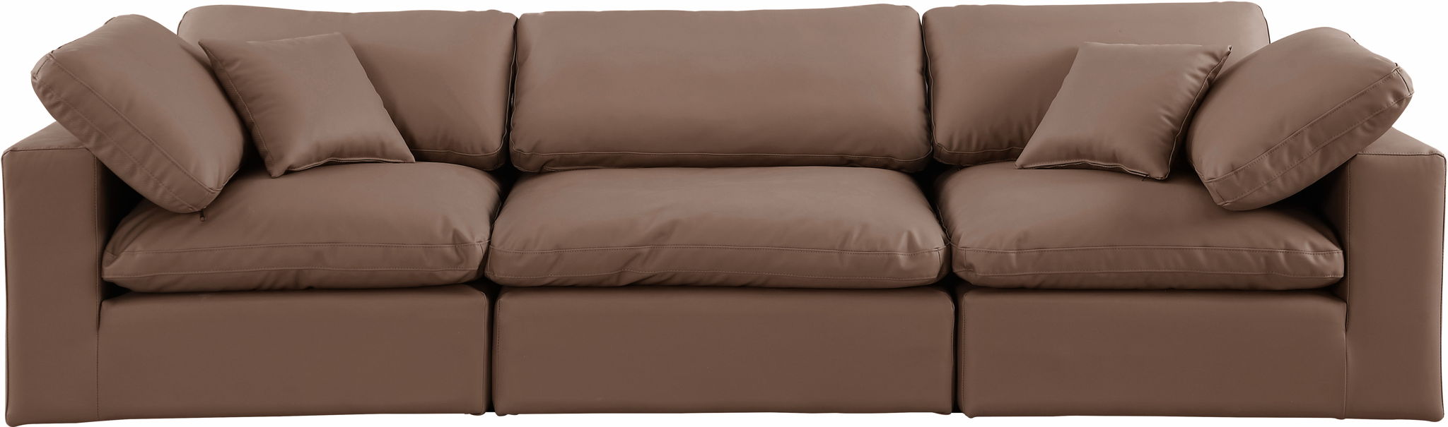 Comfy - Faux Leather Modular Sofa 3 Seats - Simple Home Plus