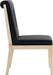 Gwendolyn - Faux Leather Dining Side Chair With Natural Frame (Set of 2) - Simple Home Plus