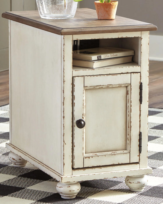 Realyn - Chair Side End Table - AC / USB AS-IS
