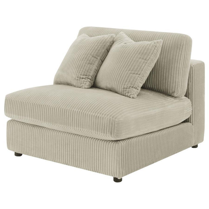 Blaine - Upholstered Armless Chair - Simple Home Plus