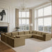 Shaggy - Fabric 9 Piece Modular U-Shaped Sectional - Simple Home Plus