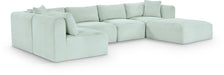 Shaggy - 6 Piece Modular U-Shaped Sectional - Simple Home Plus