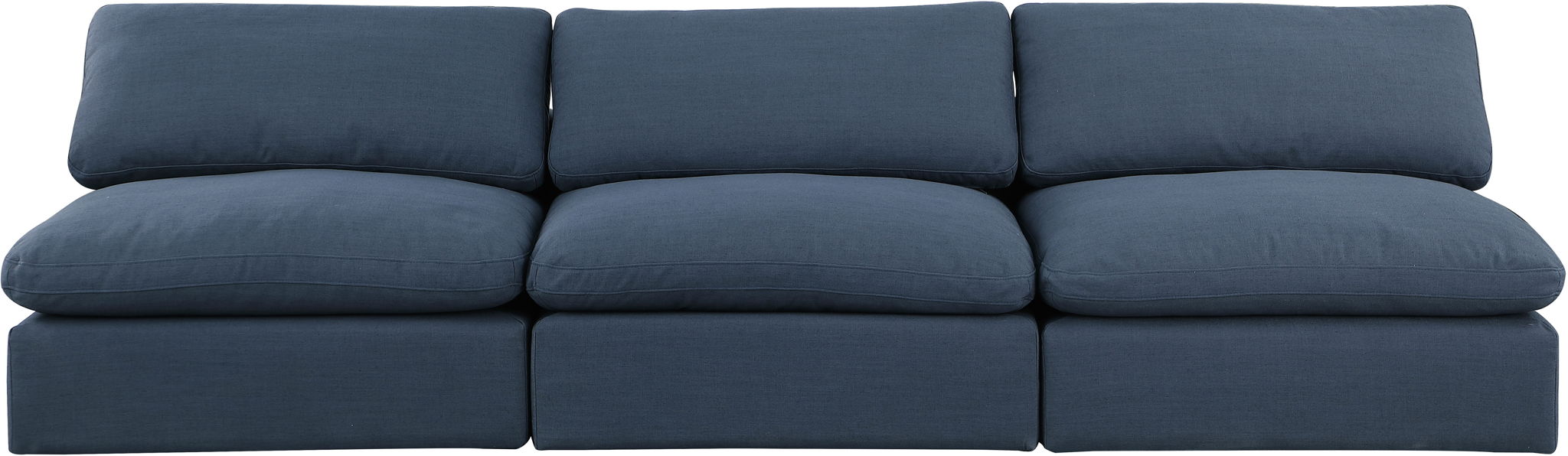 Comfy - Linen Modular Armless Sofa 3 Seats - Simple Home Plus