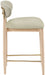 Riccio - Stool - Natural And Gold Frame - Simple Home Plus