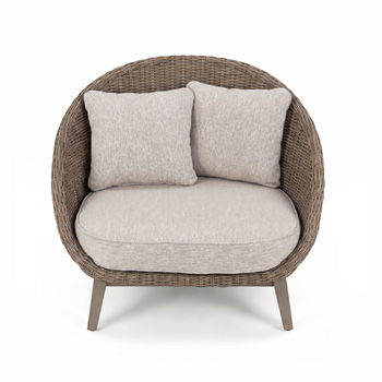 Laguna Heights - Lounge Chair With Cushion - Beige - Simple Home Plus