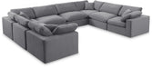 Comfy - 8 Piece Velvet Modular Sectional - Simple Home Plus