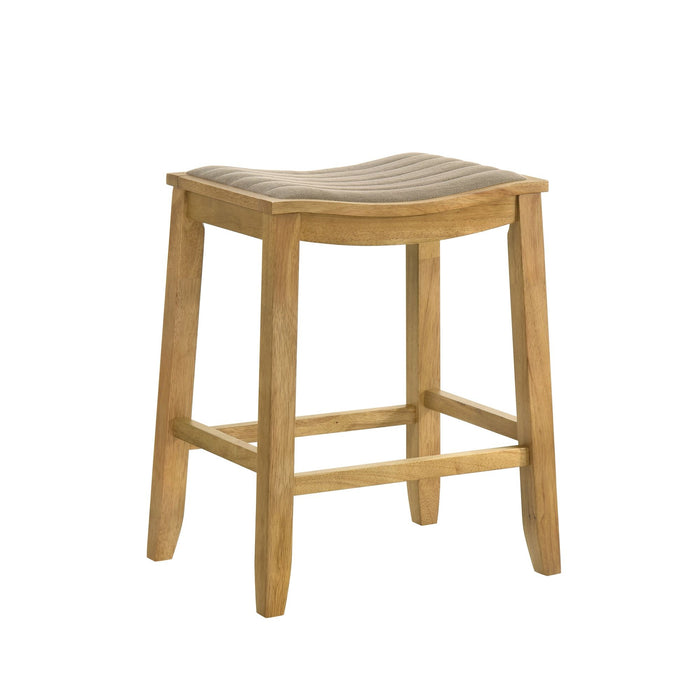 Iyani - Coastal Modern Wood Counter Height Kitchen Bar Stool - Simple Home Plus