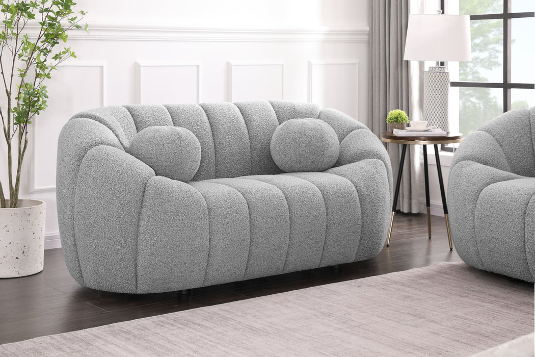 Elijah - Boucle Fabric Loveseat - Simple Home Plus