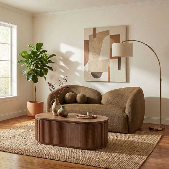Elowen - Fabric Upholstered Loveseat - Simple Home Plus