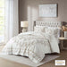Violette - King 3 Piece Tufted Coverlet Set - Ivory / Taupe - Simple Home Plus