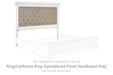 Kanwyn - King/Cal King Uph Panel Hdbd - Whitewash - Simple Home Plus