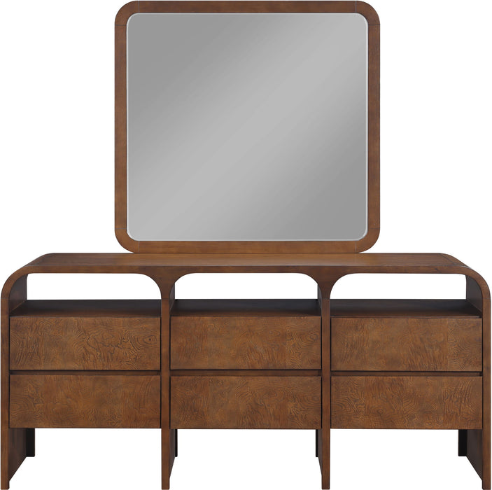 Giada - Solid Wood And Veneer Mirror - Simple Home Plus