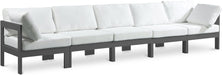 Nizuc - Outdoor Patio 5 Seat Modular Sofa With Gray Frame - Simple Home Plus