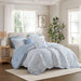 Darcy - 5 Piece King Print Comforter Set - Blue - Simple Home Plus