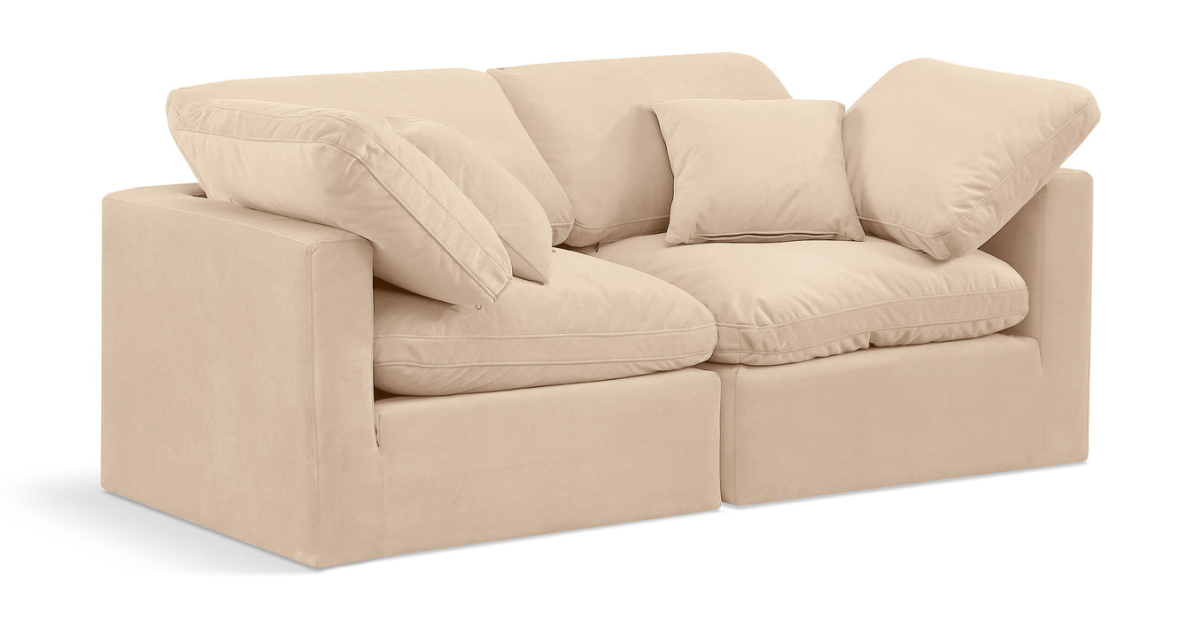 Indulge - Velvet 2 Seat Modular Sofa - Simple Home Plus