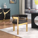 Romeo - Boucle Dining Chair With Gold Base (Set of 2) - Simple Home Plus