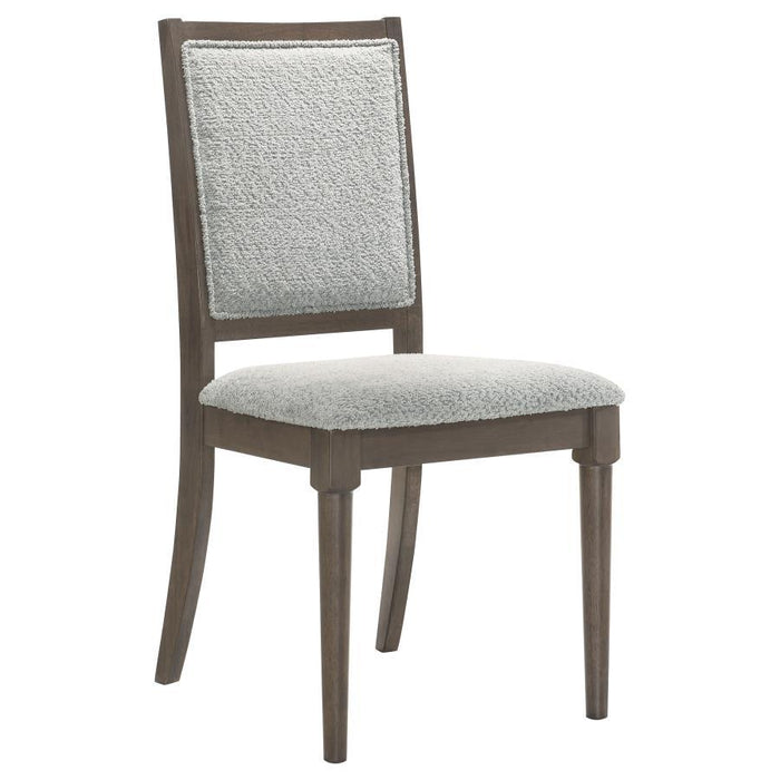 Onslow - Upholstered Dining Side Chair (Set of 2) - Dark Brown - Simple Home Plus