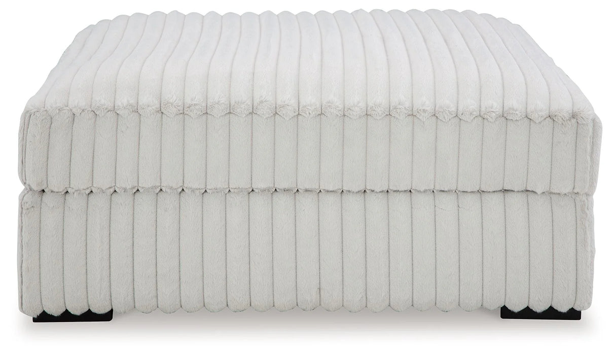 Stupendous - Oversized Accent Ottoman - Alloy AS-IS