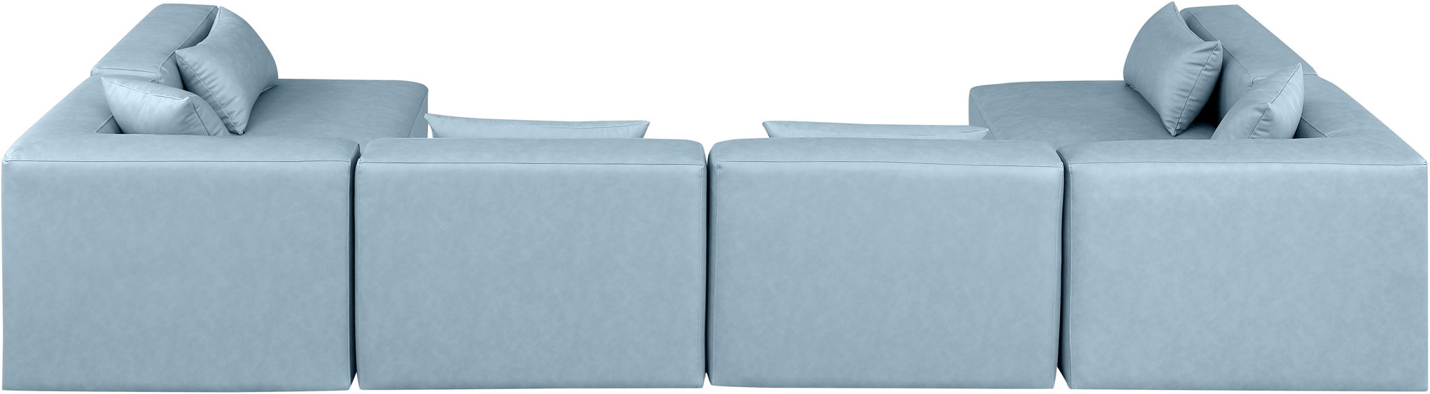 Cube - 6 Piece Modular Armless Sectional - Simple Home Plus