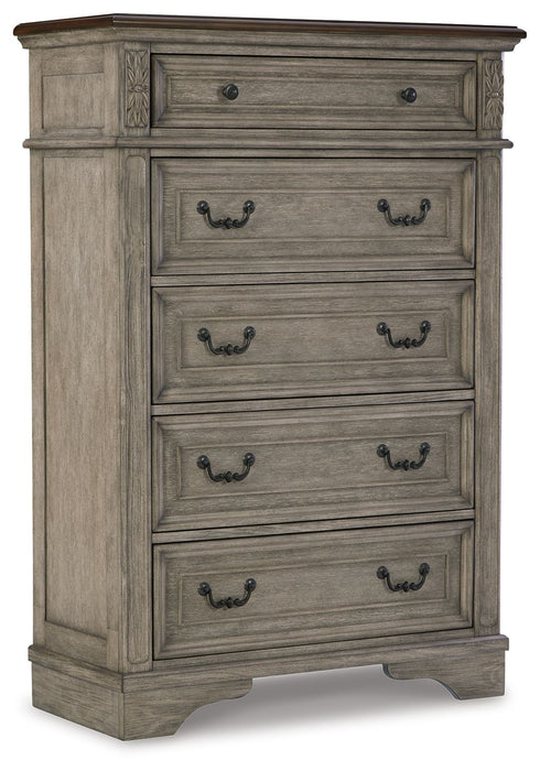 Lodenbay - Antique Gray - Five Drawer Chest - Simple Home Plus
