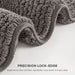 Splendor - 24" x 36" Tufted Reversible Bath Rug - Charcoal - Simple Home Plus
