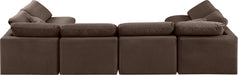 Indulge - Velvet 6 Piece Modular U-Shaped Sectional - Simple Home Plus
