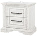 Mckinney - 2-Drawer Nightstand With Dual USB - Vintage White - Simple Home Plus