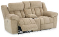 Tip-off - Power Reclining Loveseat With Console / Adj Headrest - Simple Home Plus