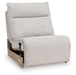 Modmax II - Power Armless Recliner With Adjustable Headrest - Stone - Simple Home Plus