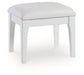 Chalanna - White - Vanity Stool - Simple Home Plus