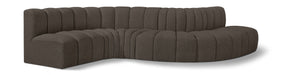 Arc - Boucle Fabric 6 Piece Curved Modular Sofa - Simple Home Plus