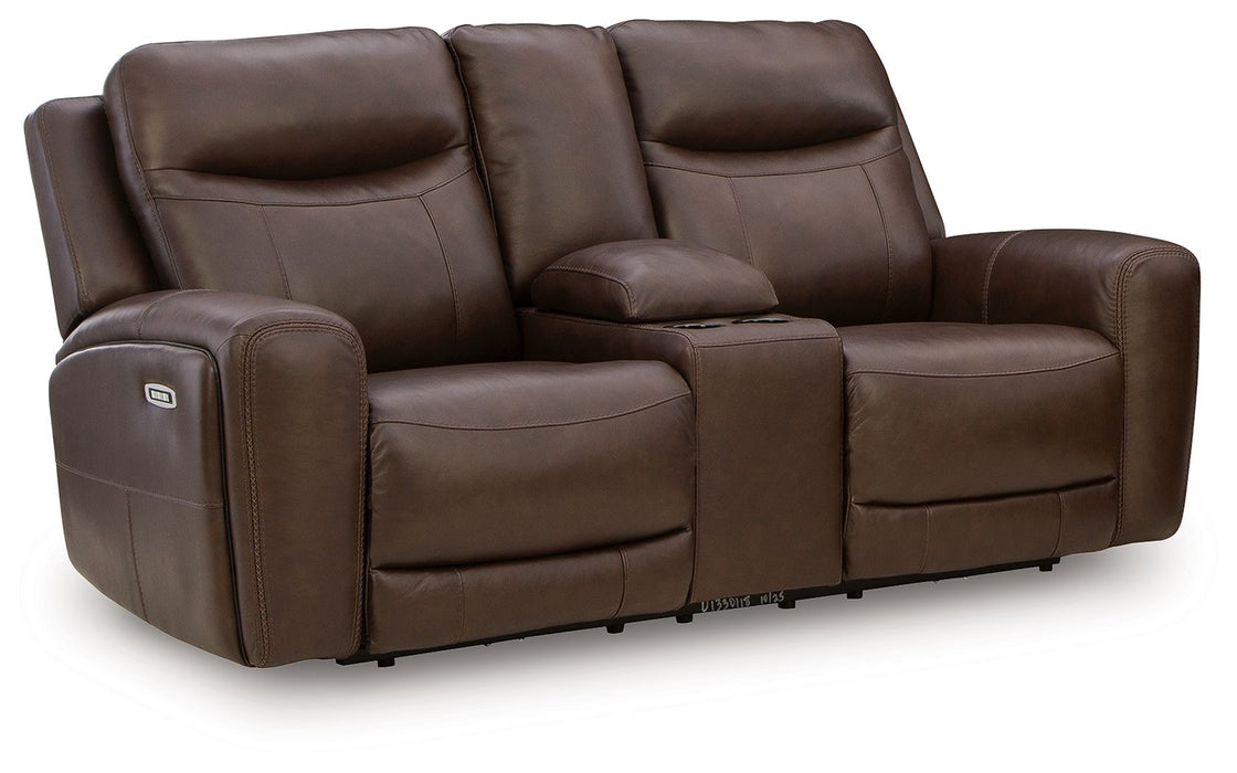 Gravier - Power Reclining Loveseat With Console / Adjustable Headrest - Cordova - Simple Home Plus