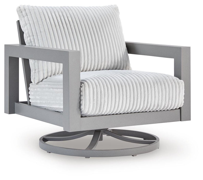 Hurley Park - Swivel Chair With Cushion - Gray - Simple Home Plus