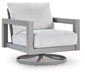 Hurley Park - Swivel Chair With Cushion - Gray - Simple Home Plus