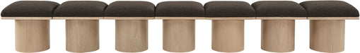 Pavilion - 7 Piece Modular Bench With Natural Base - Simple Home Plus