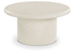 Emara - Concrete And Fiberglass Indoor / Outdoor Coffee Table - Simple Home Plus