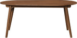 Leesa - Solid Wood And Walnut Veneer Dining Table - Simple Home Plus