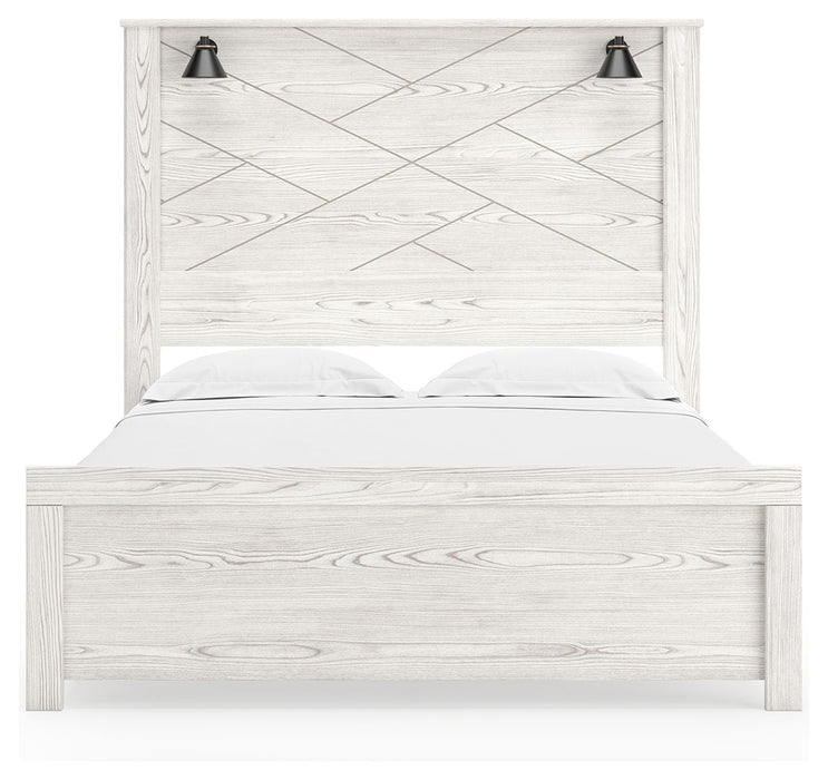 Gerridan - Panel Bed With Sconces - Simple Home Plus