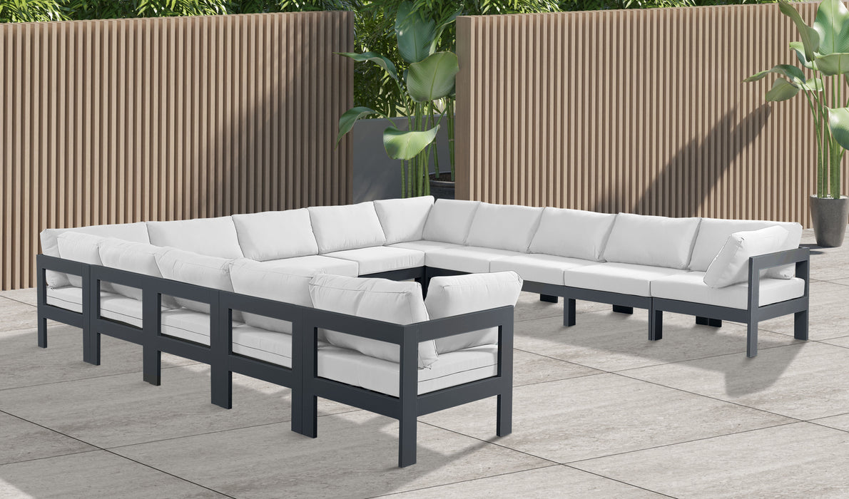 Nizuc - Outdoor Patio 13 Piece Modular Sectional With Gray Frame - Simple Home Plus