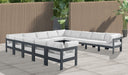 Nizuc - Outdoor Patio 13 Piece Modular Sectional With Gray Frame - Simple Home Plus