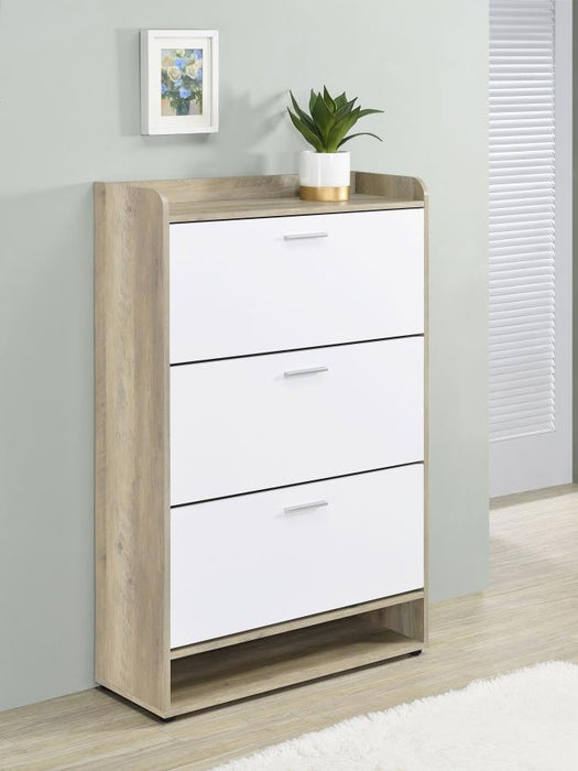 Denia - 3-Tier Engineered Wood Shoe Cabinet - Simple Home Plus