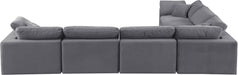 Comfy - 6 Piece Velvet Modular Corner Sectional - Simple Home Plus
