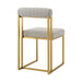 Anastasia - Dining Chair (Set of 2) - Gold Brushed / Taupe - Simple Home Plus