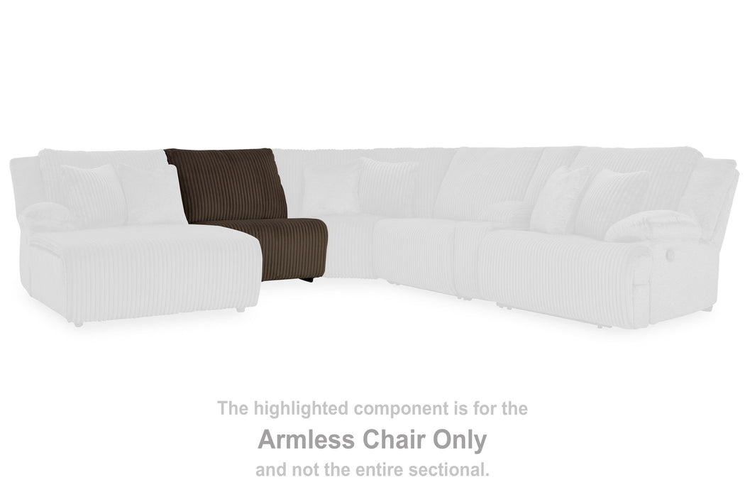 Top Tier - Armless Chair - Chocolate - Simple Home Plus